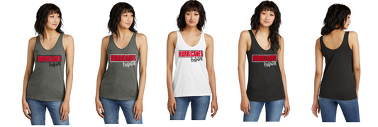 V-neck Tank Top with Racer back - Hurricanes fastpitch